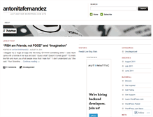 Tablet Screenshot of antonitafernandez.wordpress.com