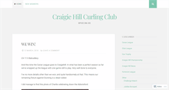 Desktop Screenshot of craigiehillcurling.wordpress.com