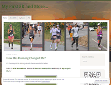 Tablet Screenshot of myfirst5k.wordpress.com