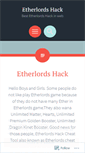 Mobile Screenshot of etherlordshack.wordpress.com