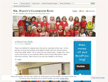 Tablet Screenshot of mrhagensclassroom.wordpress.com
