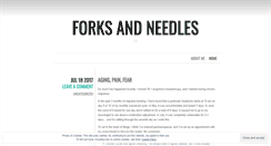 Desktop Screenshot of forksandneedles.wordpress.com