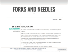 Tablet Screenshot of forksandneedles.wordpress.com