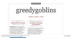 Desktop Screenshot of greedygoblins.wordpress.com