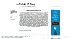 Desktop Screenshot of notanirblog.wordpress.com