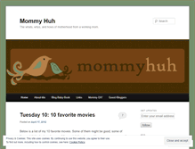 Tablet Screenshot of mommyhuh.wordpress.com