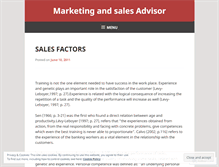 Tablet Screenshot of marketingandsalesadvisor.wordpress.com
