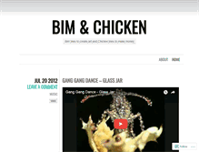 Tablet Screenshot of bimchicken.wordpress.com