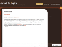 Tablet Screenshot of jocurilogica.wordpress.com