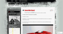 Desktop Screenshot of clarkesautoparts.wordpress.com