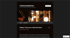 Desktop Screenshot of clothesmakethman.wordpress.com