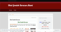 Desktop Screenshot of obatgondokberacunalamigondok.wordpress.com