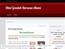 Tablet Screenshot of obatgondokberacunalamigondok.wordpress.com