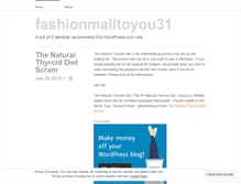 Tablet Screenshot of fashionmalltoyou31.wordpress.com