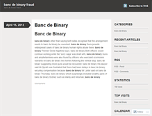 Tablet Screenshot of cn.bancdebinaryfraud.wordpress.com