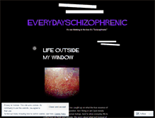 Tablet Screenshot of everydayschizophrenic.wordpress.com