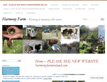 Tablet Screenshot of harmonyfarming.wordpress.com