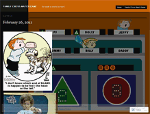 Tablet Screenshot of familycircusmatchgame.wordpress.com