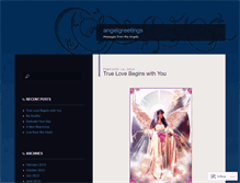 Tablet Screenshot of angelgreetings.wordpress.com