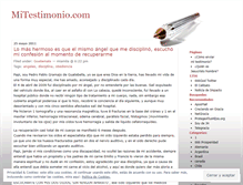 Tablet Screenshot of mitestimonio.wordpress.com