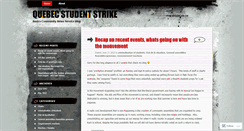 Desktop Screenshot of basicsquebecstudentstrike.wordpress.com