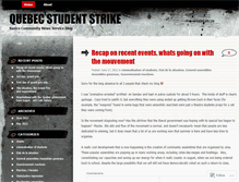 Tablet Screenshot of basicsquebecstudentstrike.wordpress.com