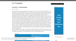 Desktop Screenshot of latrompette.wordpress.com
