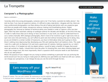Tablet Screenshot of latrompette.wordpress.com