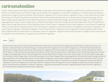 Tablet Screenshot of carirumahonline.wordpress.com