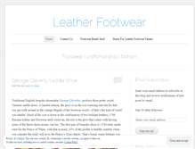 Tablet Screenshot of leatherfootwear.wordpress.com
