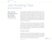 Tablet Screenshot of jobtipsandhelp.wordpress.com