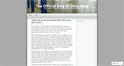 Desktop Screenshot of chriskong.wordpress.com