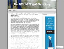 Tablet Screenshot of chriskong.wordpress.com