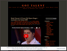 Tablet Screenshot of gottalent.wordpress.com