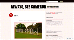 Desktop Screenshot of beecameron.wordpress.com