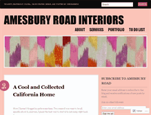 Tablet Screenshot of amesburyroadinteriors.wordpress.com