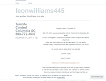 Tablet Screenshot of leonwilliams445.wordpress.com