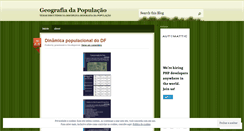Desktop Screenshot of geadapopulacao.wordpress.com
