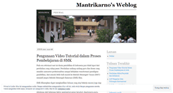 Desktop Screenshot of mantrikarno.wordpress.com