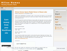 Tablet Screenshot of hilinehomes.wordpress.com