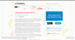 Desktop Screenshot of flatbellytips.wordpress.com