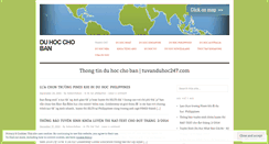 Desktop Screenshot of duhocchoban.wordpress.com