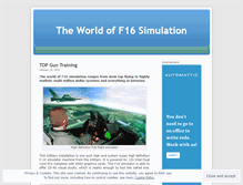 Tablet Screenshot of f16simulation.wordpress.com