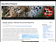 Tablet Screenshot of gapafricaprojects.wordpress.com