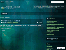 Tablet Screenshot of androidfinland.wordpress.com
