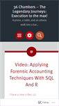Mobile Screenshot of 36chambers.wordpress.com