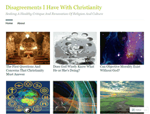 Tablet Screenshot of disagreementsihavewithchristianity.wordpress.com