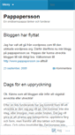 Mobile Screenshot of pappapersson.wordpress.com