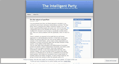 Desktop Screenshot of intelligentparty.wordpress.com