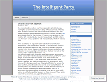 Tablet Screenshot of intelligentparty.wordpress.com